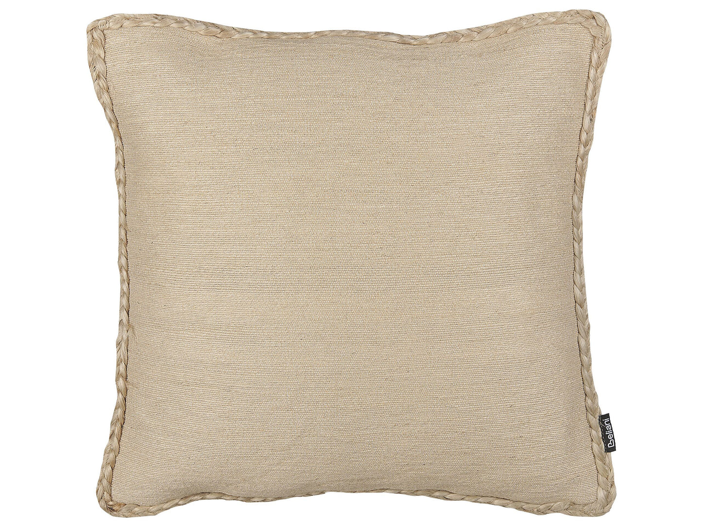 Dekokissen ELLIOTTIA Jute 45 x 45 cm Beige Ohne Muster