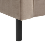 Bett mit Lattenrost Samtstoff VILLETTE 160 x 200 cm Taupe