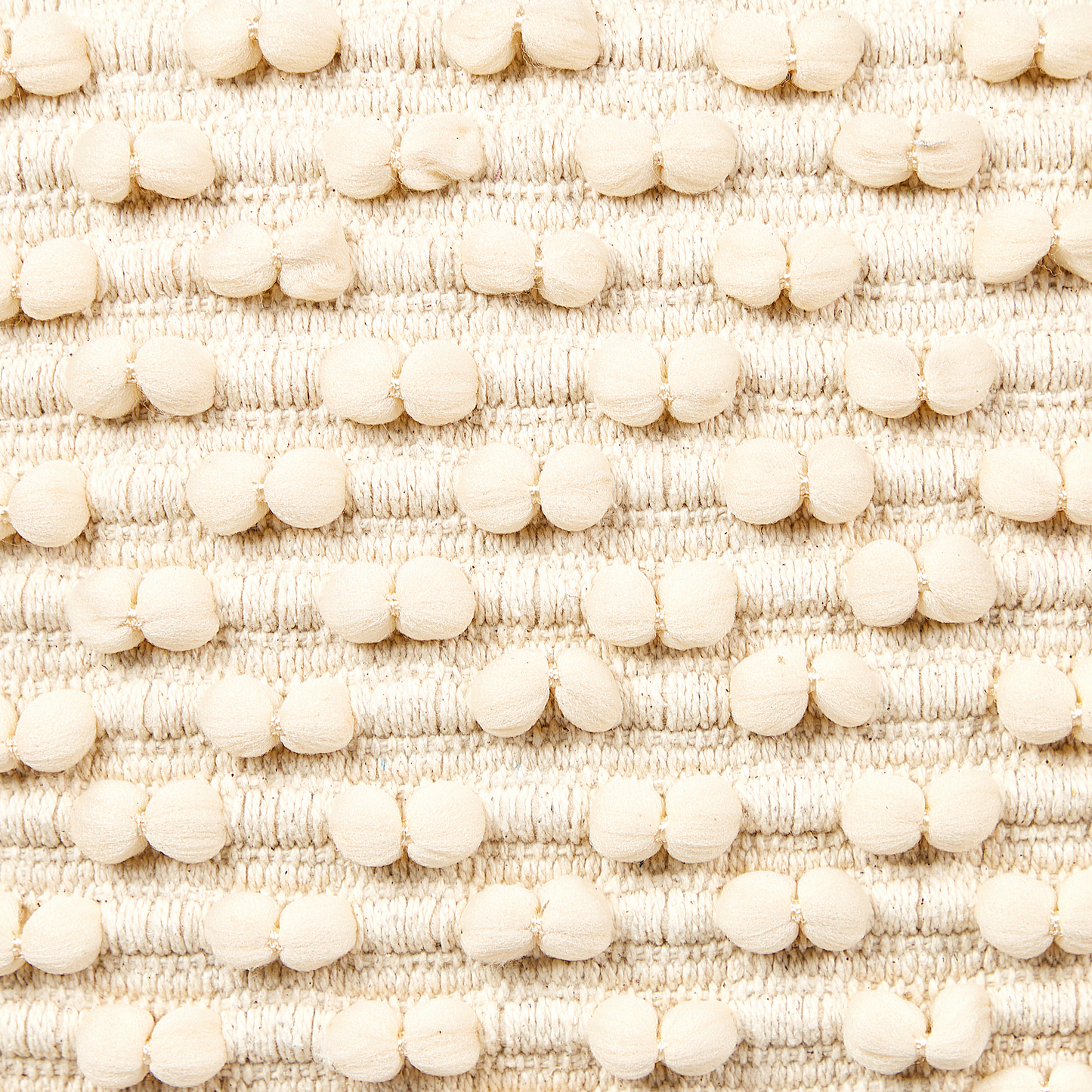 Pouf Baumwolle hellbeige 50 x 50 x 35 cm KINGRI