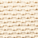 Pouf Baumwolle hellbeige 50 x 50 x 35 cm KINGRI