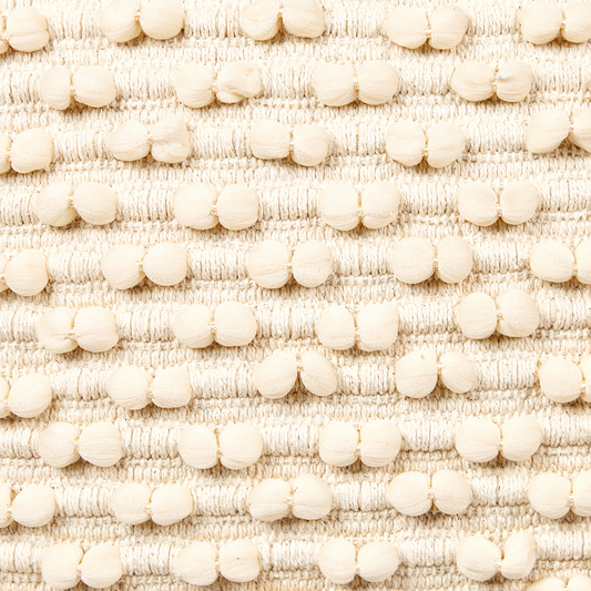 Pouf Baumwolle hellbeige 50 x 50 x 35 cm KINGRI