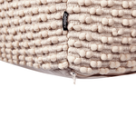 Pouf Baumwolle taupe 50 x 50 x 35 cm KINGRI