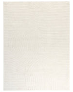 Teppich Wolle beige 300 x 400 cm abstraktes Muster Kurzflor DAGARI