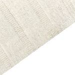 Teppich Wolle beige 300 x 400 cm abstraktes Muster Kurzflor DAGARI