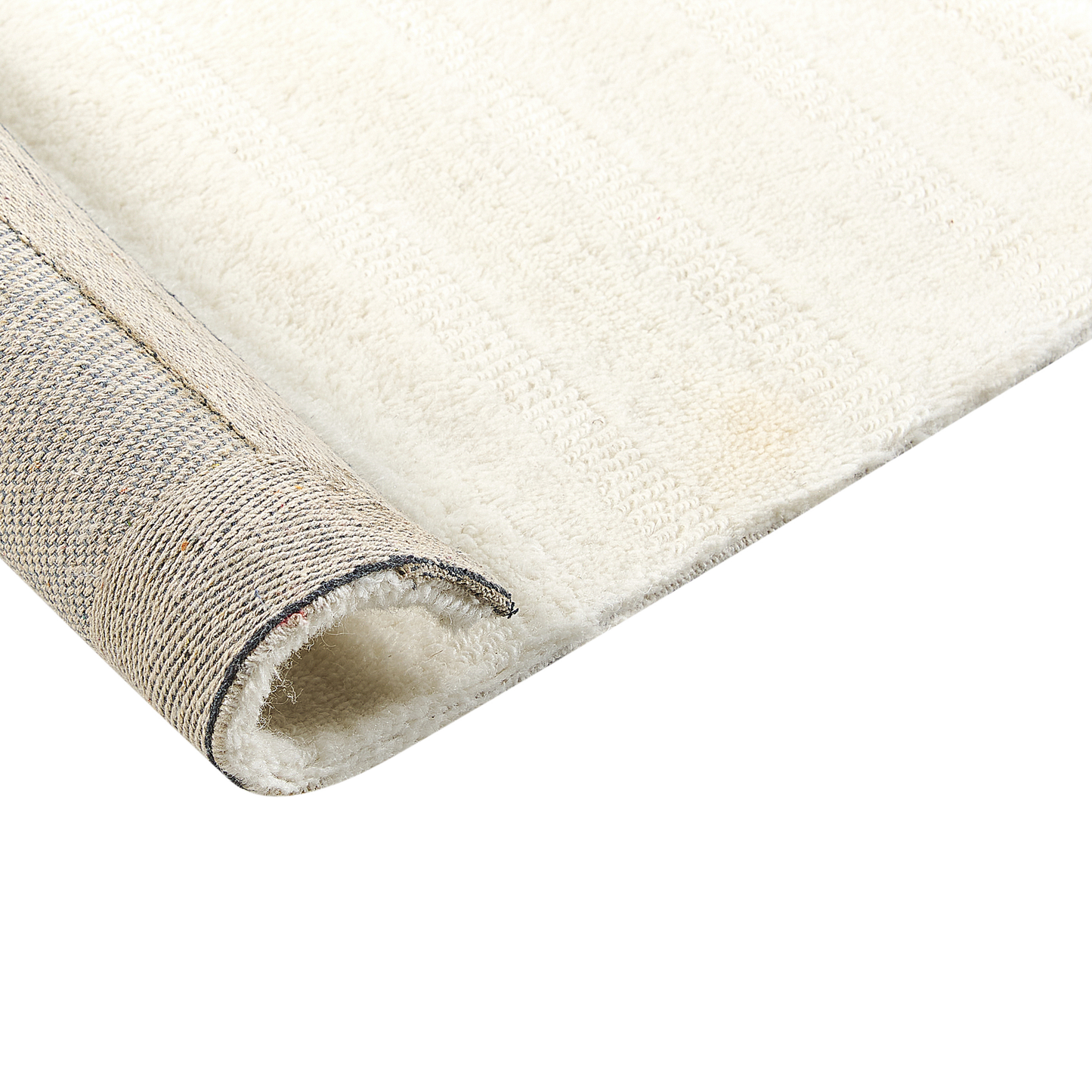 Teppich Wolle beige 300 x 400 cm abstraktes Muster Kurzflor DAGARI