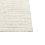 Teppich Wolle beige 300 x 400 cm abstraktes Muster Kurzflor DAGARI
