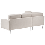 4-Sitzer Ecksofa hellbeige rechtsseitig BREDA