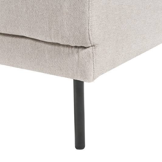 4-Sitzer Ecksofa hellbeige rechtsseitig BREDA
