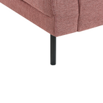 4-Sitzer Ecksofa rosa rechtsseitig BREDA