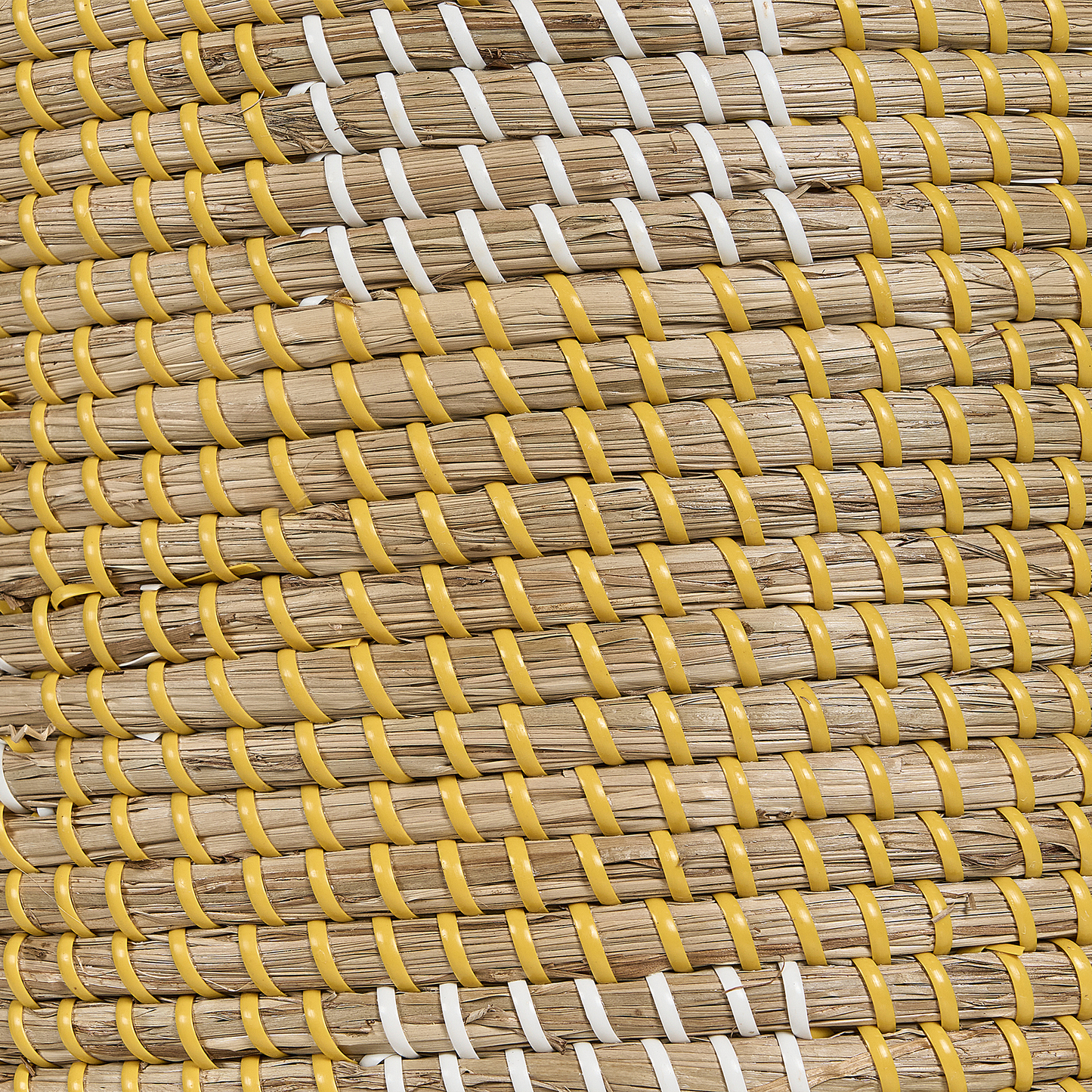 Korb Seegras natürlich / gelb / weiss ⌀ 40 cm MONGCAI
