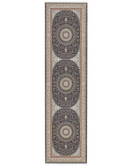 Teppich mehrfarbig 80 x 300 cm orientalisches Muster Kurzflor CIVRIL