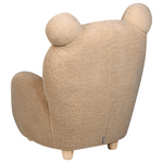 Kindersessel Teddy-Optik hellbraun Tierform Bär MELBU