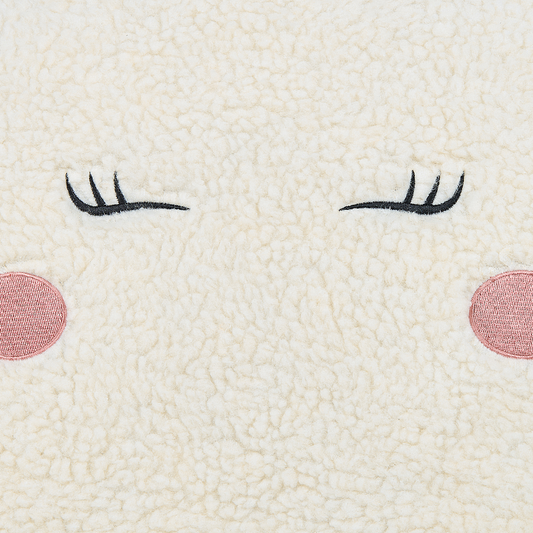 Kindersessel Teddy-Optik cremeweiss Tierform Einhorn LULEA