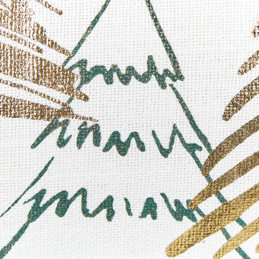 Dekokissen 2er Set ANREDERA Baumwolle 30 x 50 cm Weiss Weihnachtsmotiv