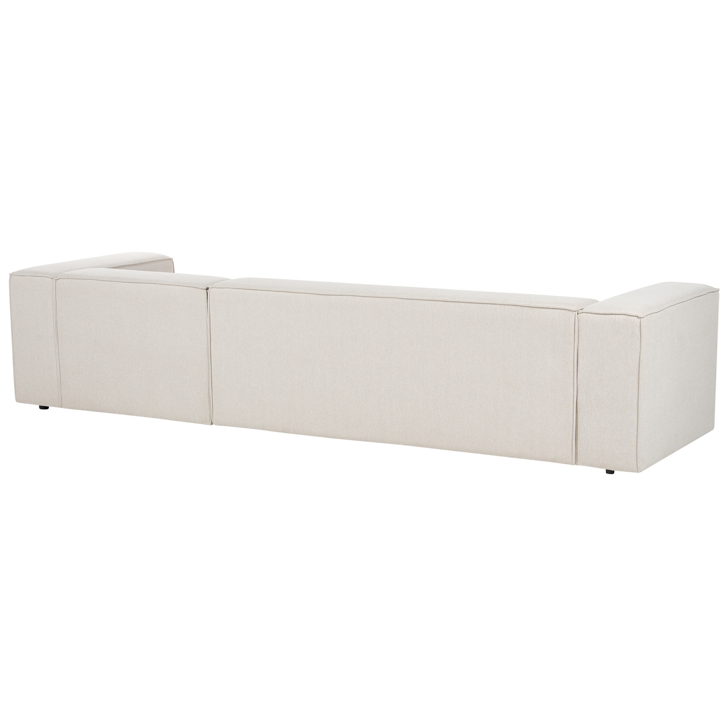 3-Sitzer Ecksofa hellbeige linksseitig VERNON