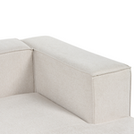 3-Sitzer Ecksofa hellbeige linksseitig VERNON