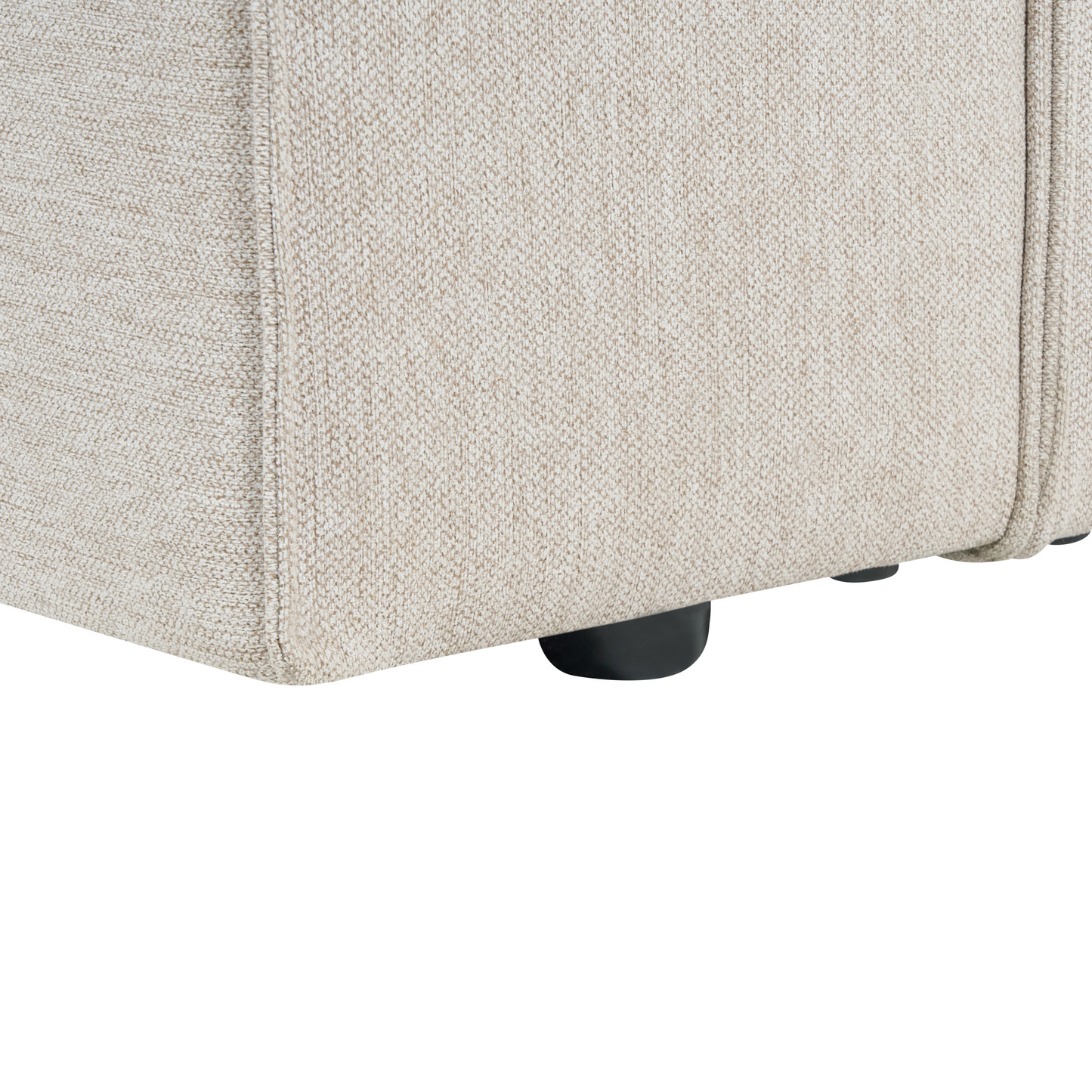 3-Sitzer Ecksofa hellbeige linksseitig VERNON