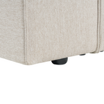 3-Sitzer Ecksofa hellbeige linksseitig VERNON