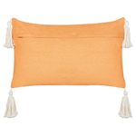 Dekokissen 2er Set LITHOPS Samtstoff 30 x 50 cm Orange Weihnachtsmotiv