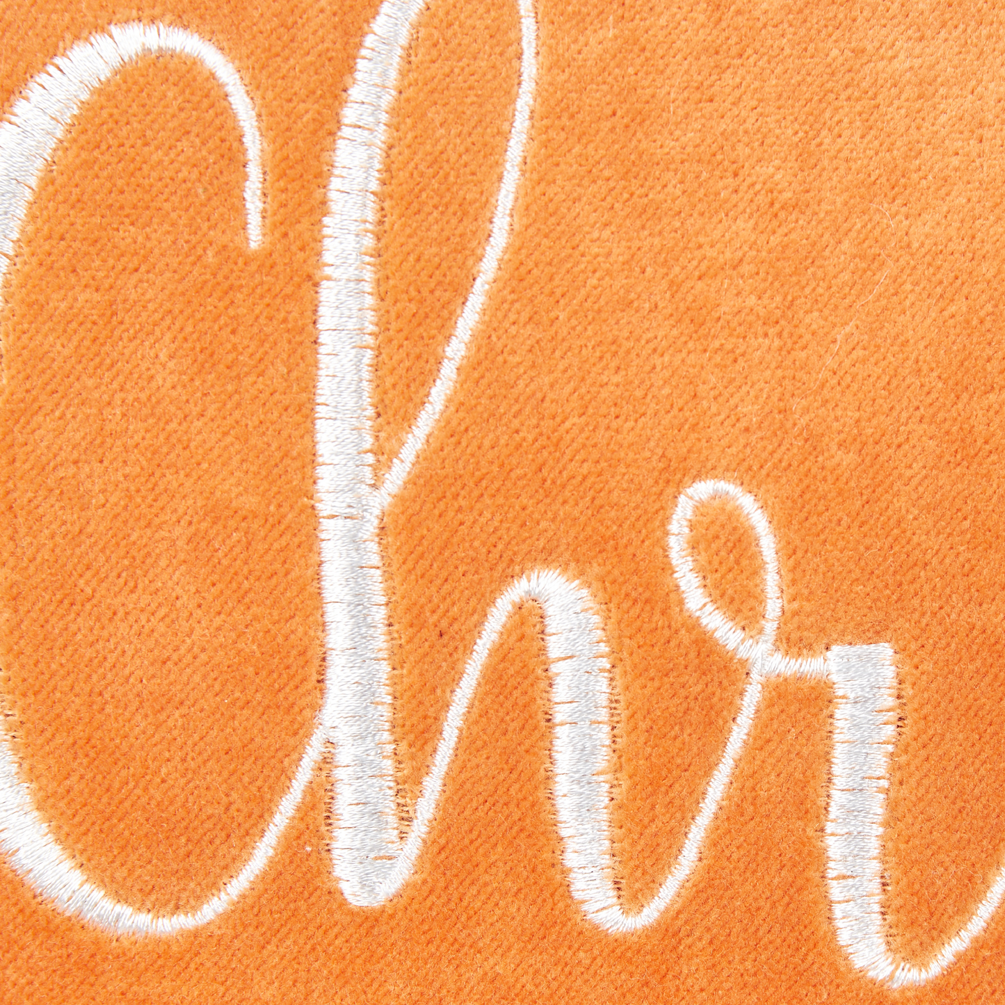 Dekokissen 2er Set LITHOPS Samtstoff 30 x 50 cm Orange Weihnachtsmotiv