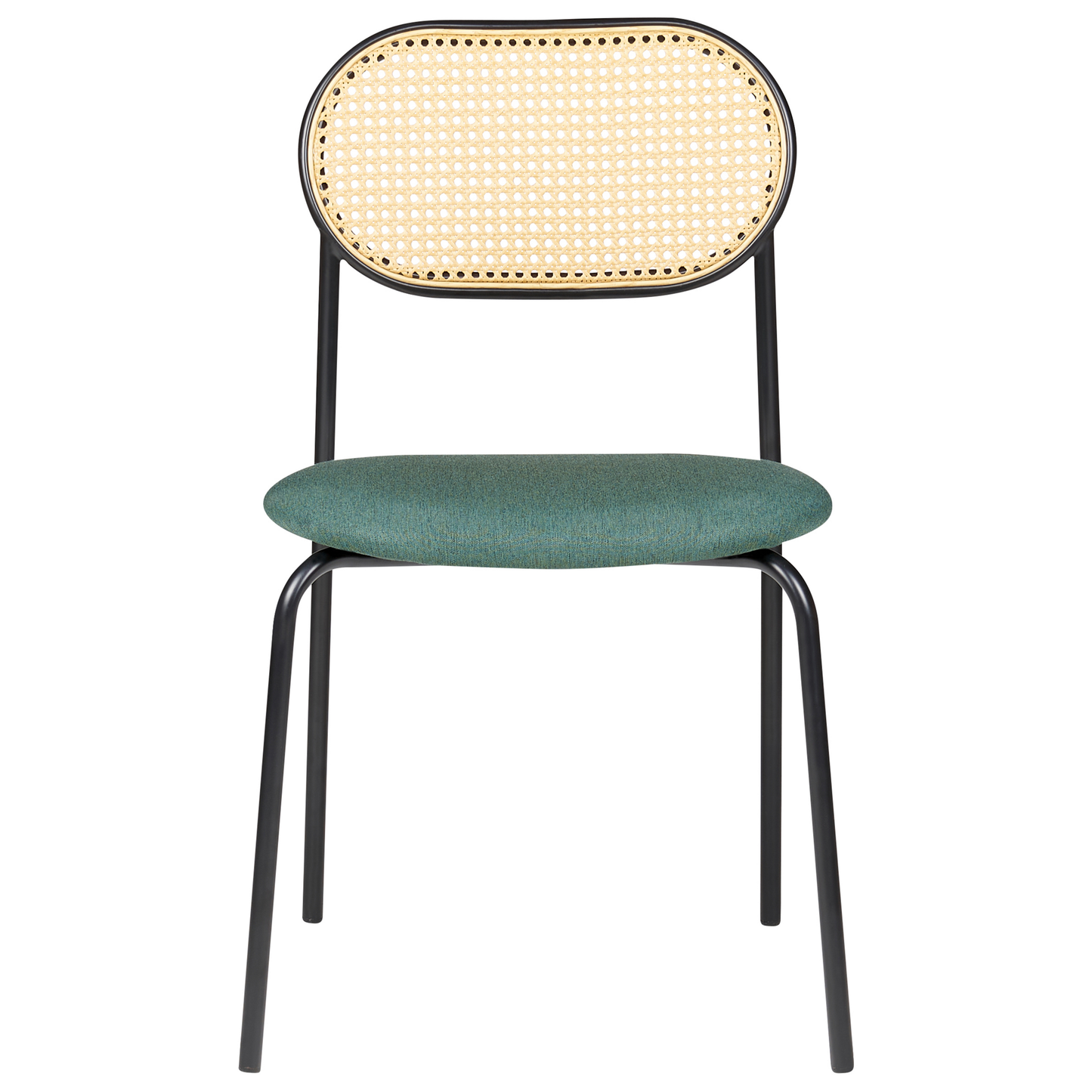 Esszimmerstuhl 2er Set ADAVER Metall Schwarz