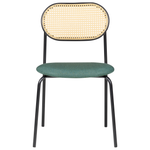 Esszimmerstuhl 2er Set ADAVER Metall Schwarz