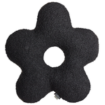 Dekokissen 2er Set CAMPONULA Bouclé 40 x 40 cm Schwarz Ohne Muster