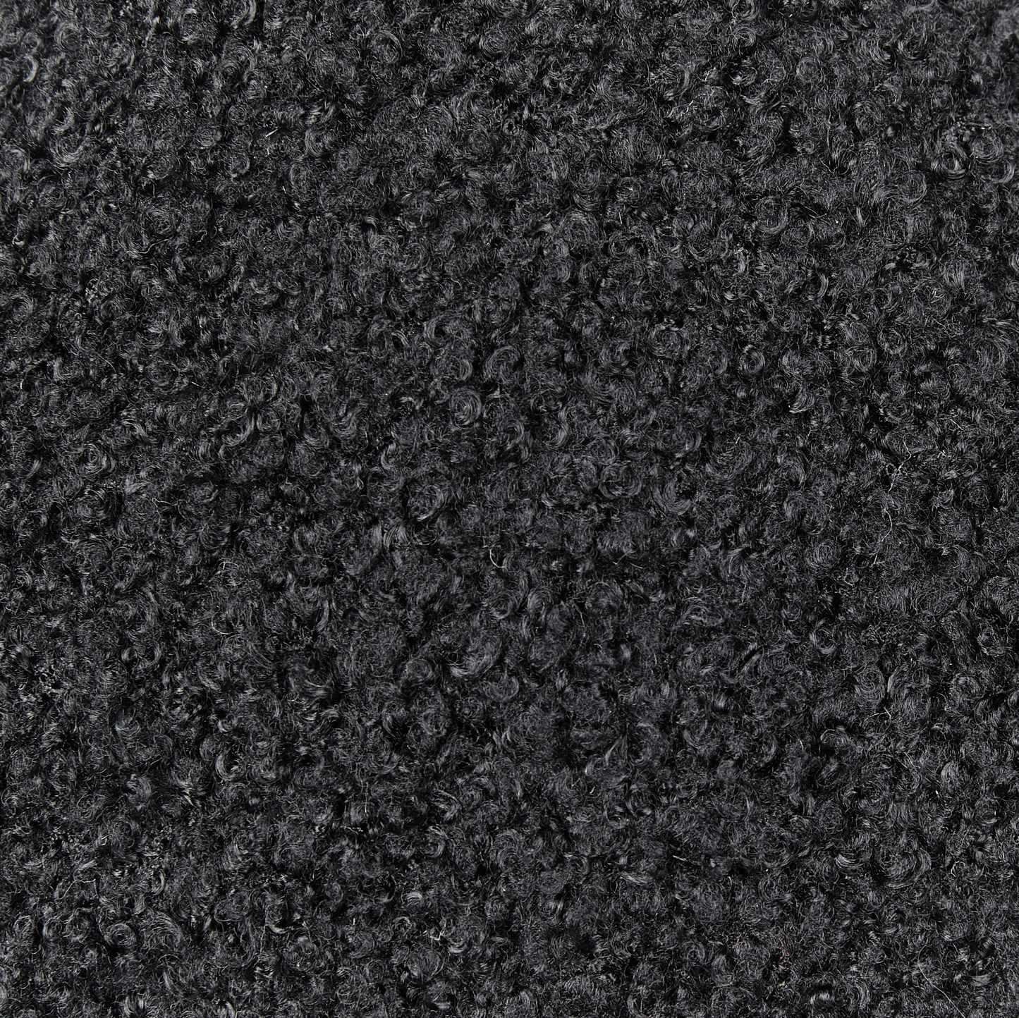 Dekokissen 2er Set CAMPONULA Bouclé 40 x 40 cm Schwarz Ohne Muster