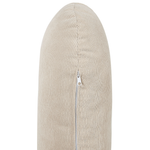 3-Sitzer Ecksofa Cord hellbeige rechtsseitig SIMOS