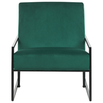 Sessel DELARY Samtstoff Smaragdgrün