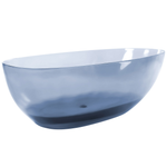 Badewanne freistehend hellblau oval 169 x 78 cm BLANCARENA