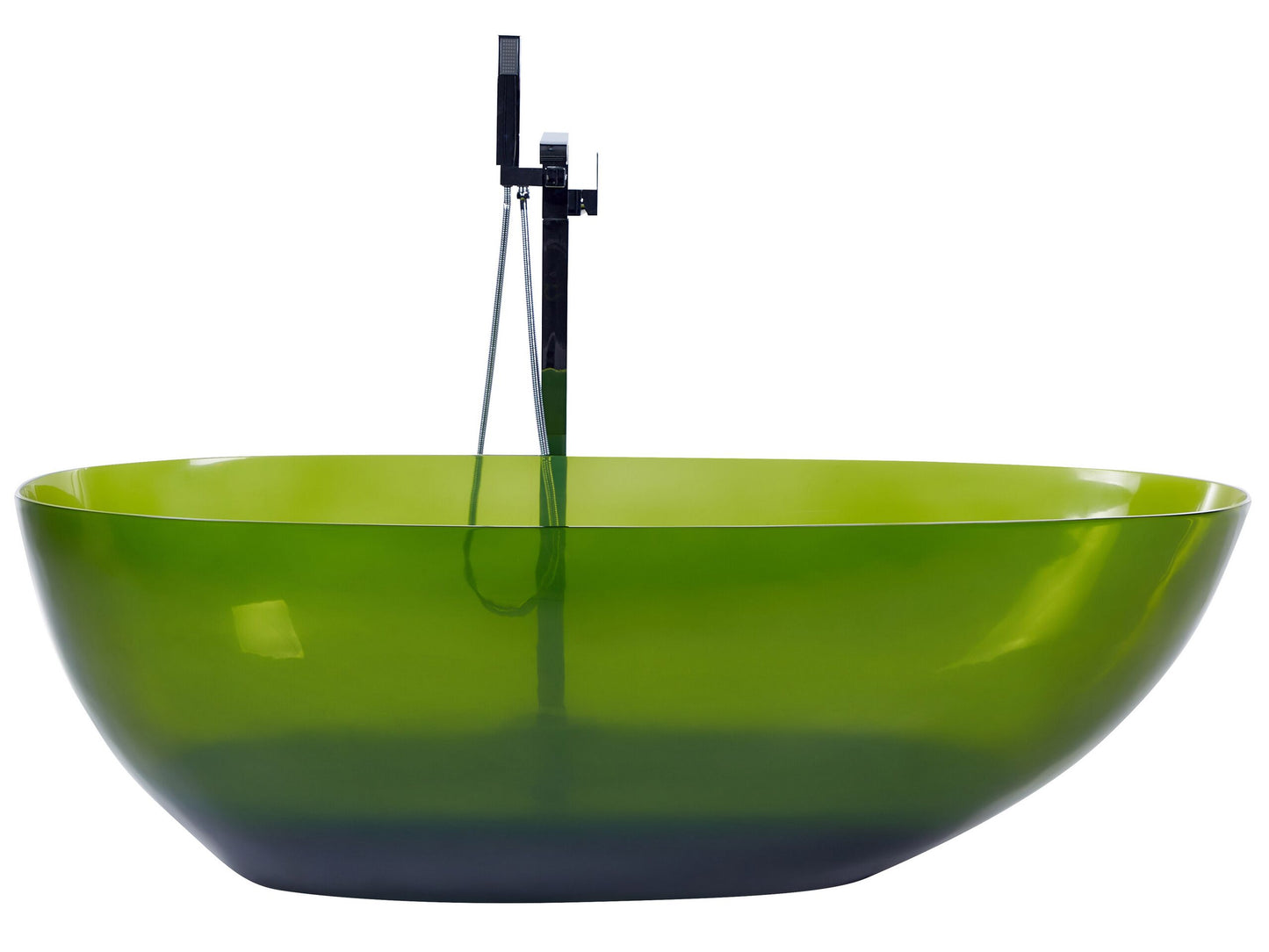 Badewanne freistehend grün oval 169 x 78 cm BLANCARENA