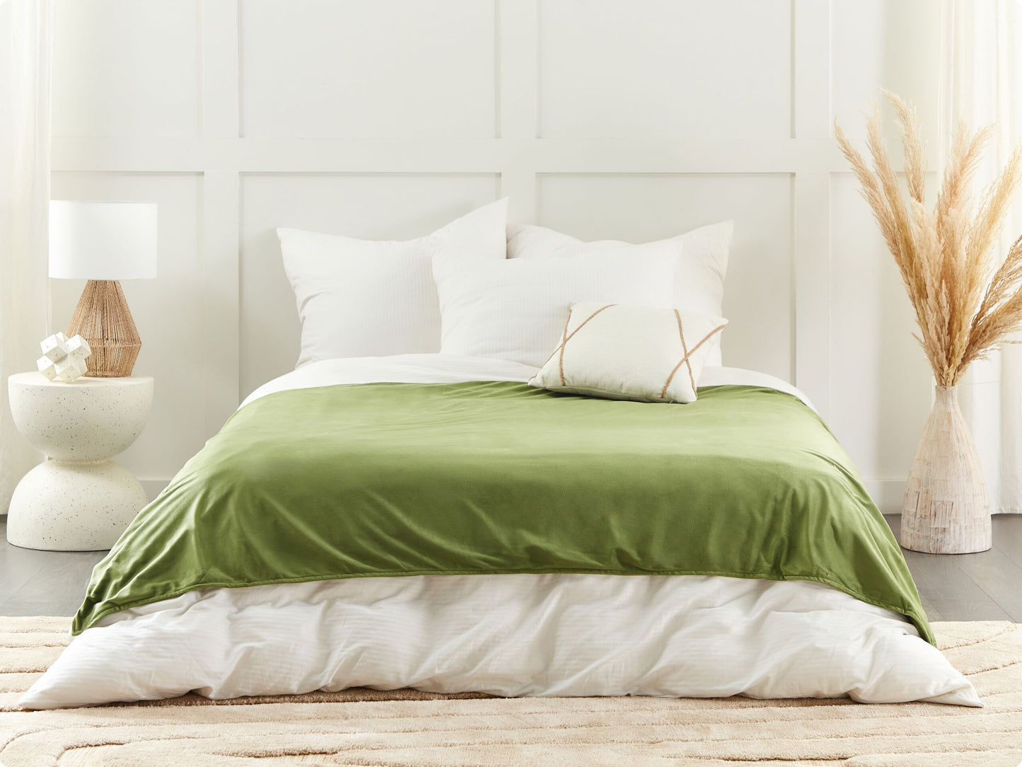 Bezug für Gewichtsdecke RHEA 135 x 200 cm Dunkelgrün