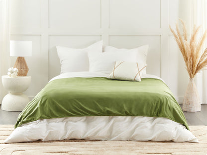 Bezug für Gewichtsdecke RHEA 135 x 200 cm Dunkelgrün