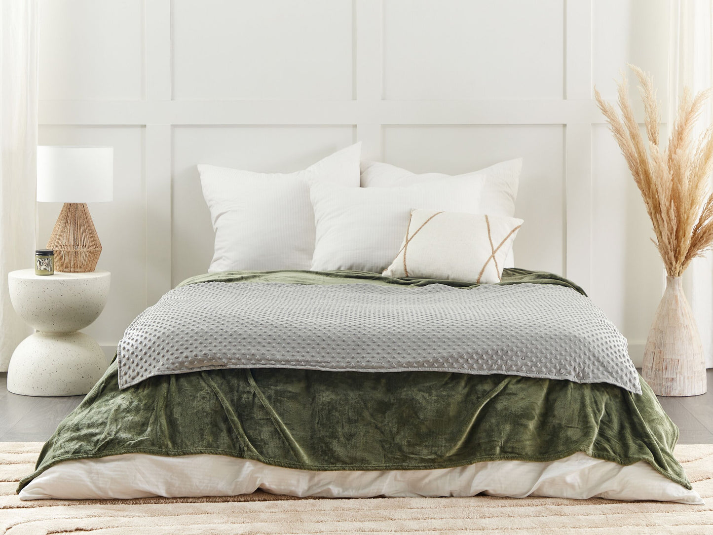 Bezug für Gewichtsdecke CALLISTO 100 x 150 cm Hellgrau