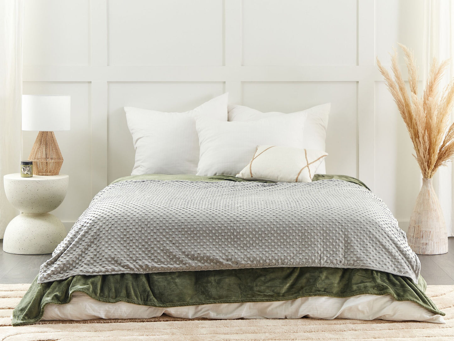 Bezug für Gewichtsdecke CALLISTO 120 x 180 cm Hellgrau