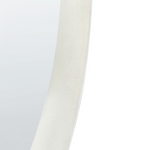 Wandspiegel AUDES 60 cm 90 cm Samtstoff Cremeweiss