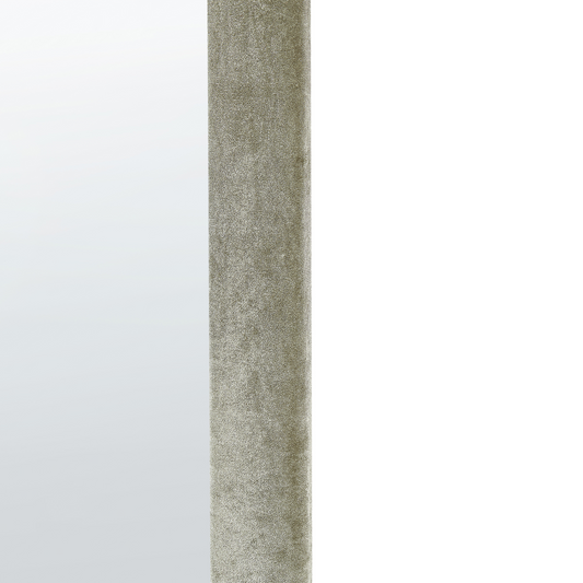 Wandspiegel HURIEL 60 cm 90 cm Samtstoff Olivgrün