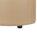 Pouf mit Stauraum Kunstleder beige ⌀ 38 cm MARYLAND
