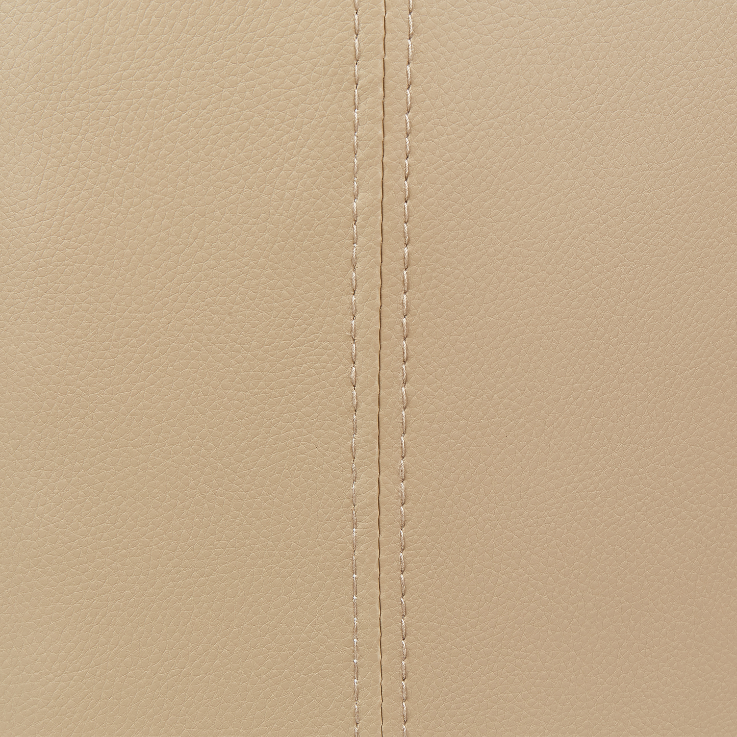 Pouf mit Stauraum Kunstleder beige ⌀ 38 cm MARYLAND