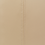 Pouf mit Stauraum Kunstleder beige ⌀ 38 cm MARYLAND