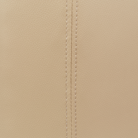 Pouf mit Stauraum Kunstleder beige ⌀ 38 cm MARYLAND