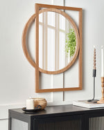 Wandspiegel LAURON 56 cm 71 cm Hellbraun