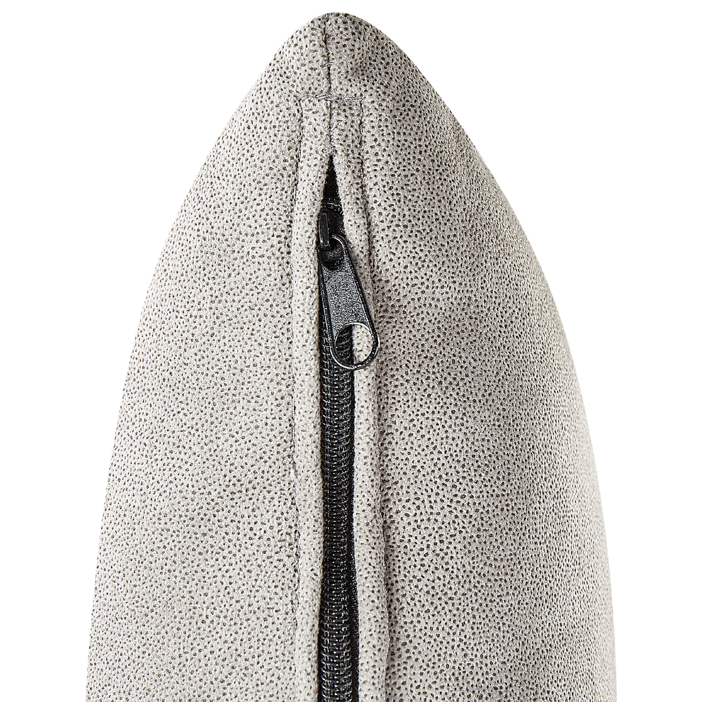 Chaiselongue Samtstoff taupe rechtsseitig LATTES II