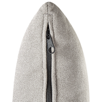 Chaiselongue Samtstoff taupe rechtsseitig LATTES II