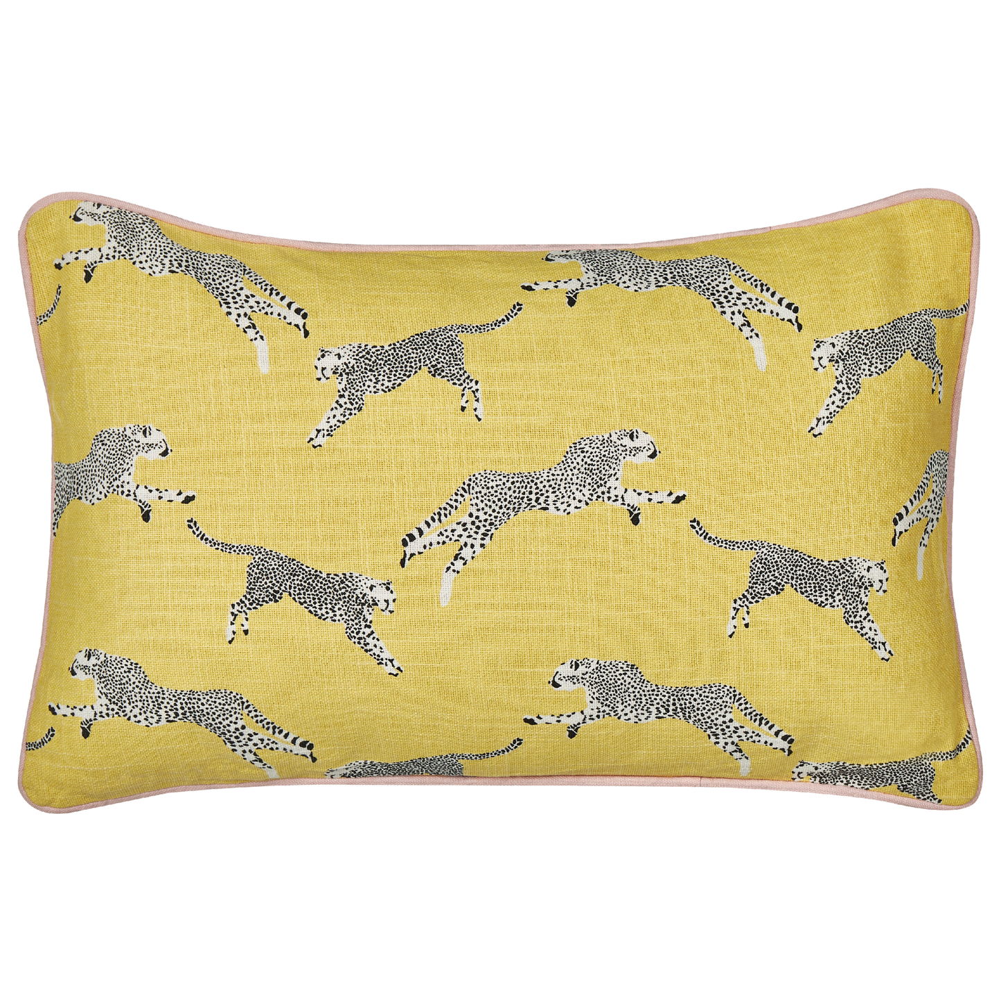 Dekokissen 2er Set ARALES Baumwolle 30 x 50 cm Gelb Tiermuster