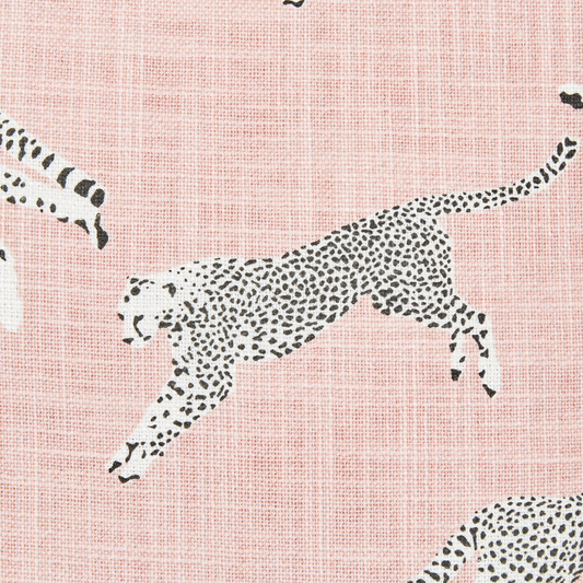 Dekokissen 2er Set ARALES Baumwolle 45 x 45 cm Pastellrosa Tiermuster