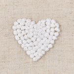 Dekokissen Herzen Baumwolle beige 45 x 45 cm GAZANIA