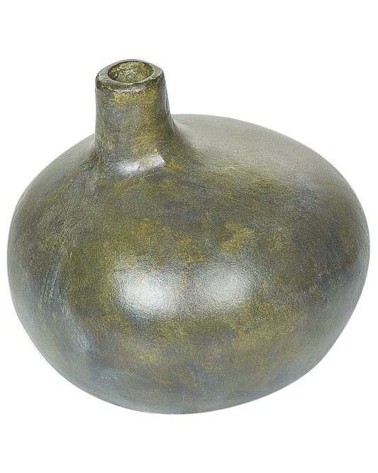 Dekovase KLANG Keramik 18 cm Grau