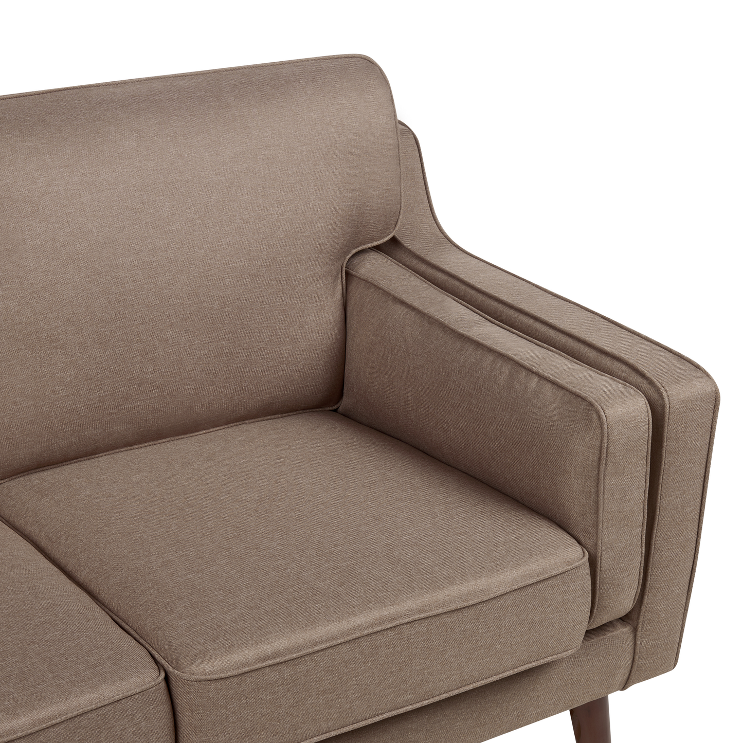 2-Sitzer Sofa hellbraun LOKKA